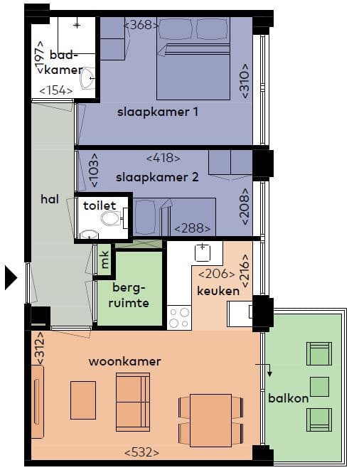 Appartement Noordzeelaan 10 N, Zwolle - À Louer