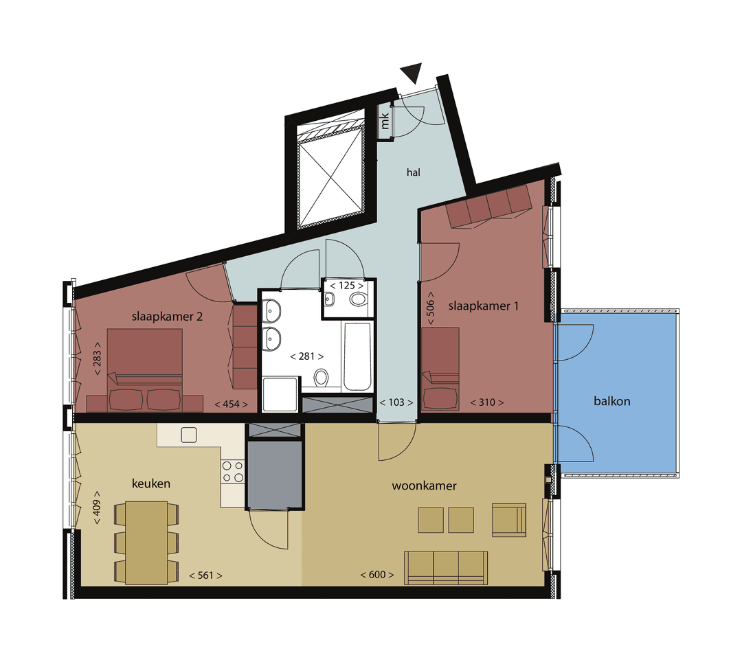 Appartement Terheijdenstraat 54, Breda - À Louer