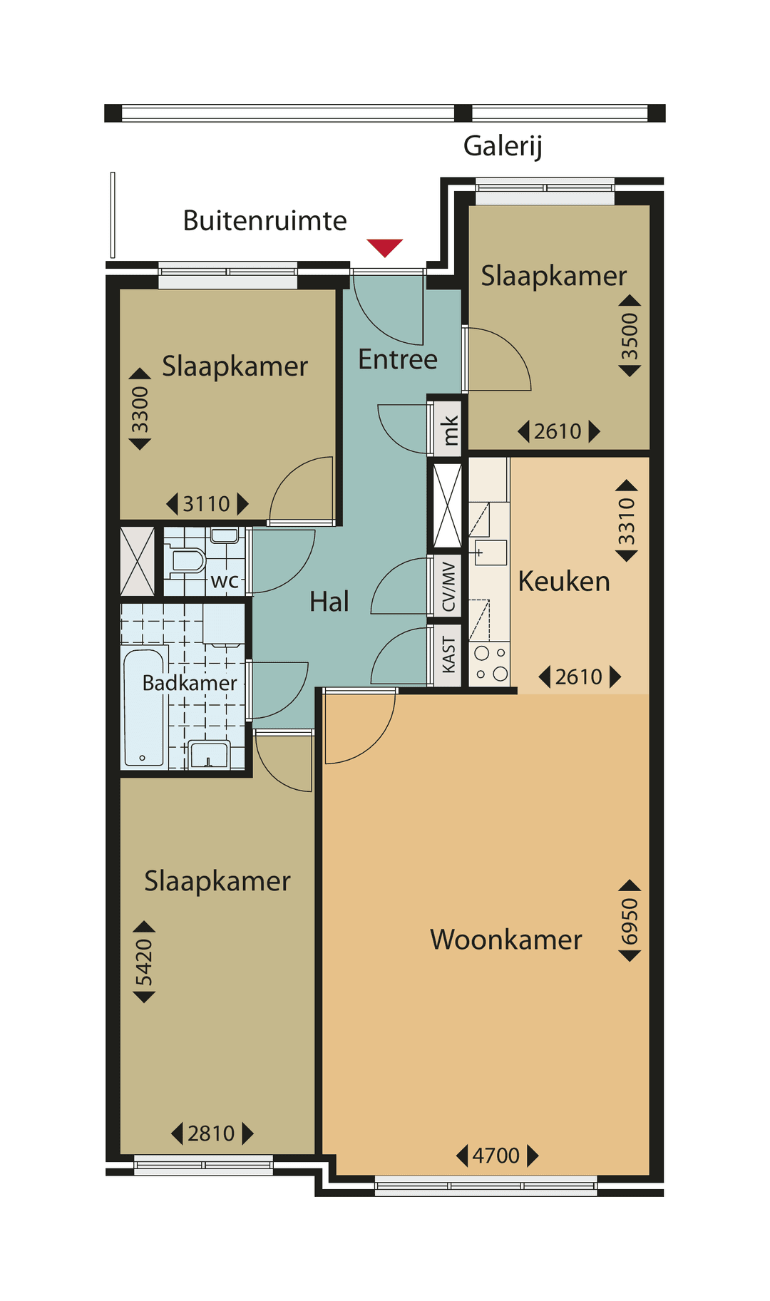 Appartement Slachthuisstraat 21, 's-gravenhage - À Louer