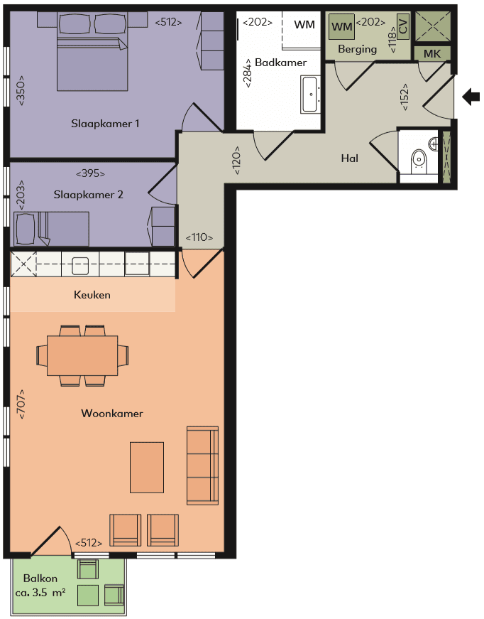 Appartement Betaplein 148, Leiden - À Louer