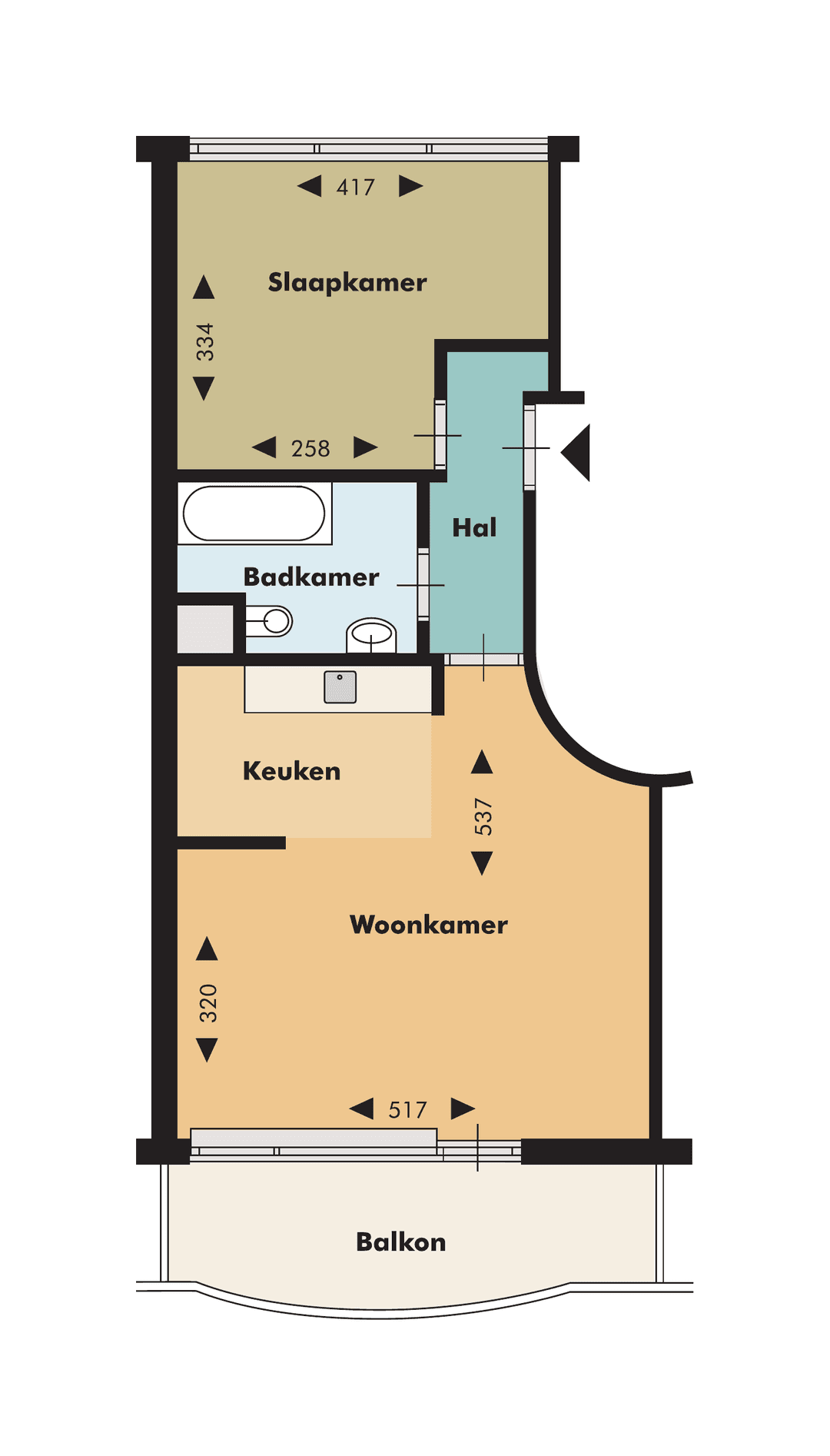 Appartement Admiraal De Ruyterweg 93, Rotterdam - À Louer