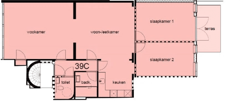 Apartamento de Kempenaerstraat, Oegstgeest