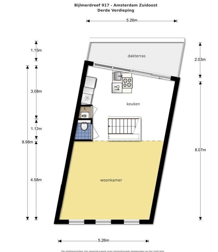 Apartamento de 5 Habitaciones, Ganzenhoef, Ámsterdam Zuidoost - En Alquiler