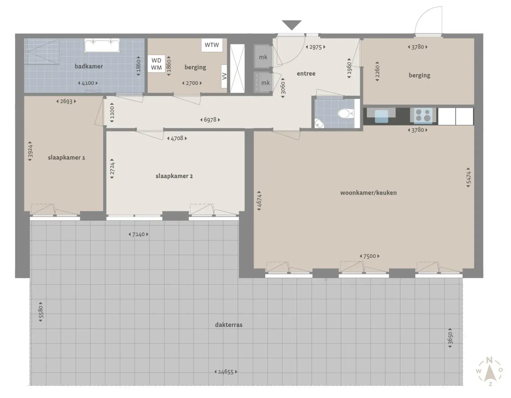 3-Zimmer-Wohnung Willemstraat, Eindhoven - Zur Miete