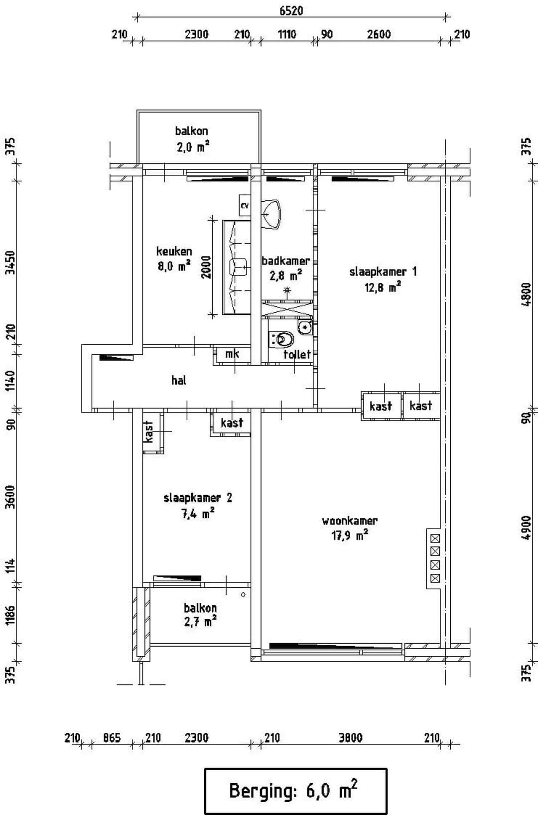 Appartement au premier étage, Schout en Schepenenstraat, Den Helder - À Louer
