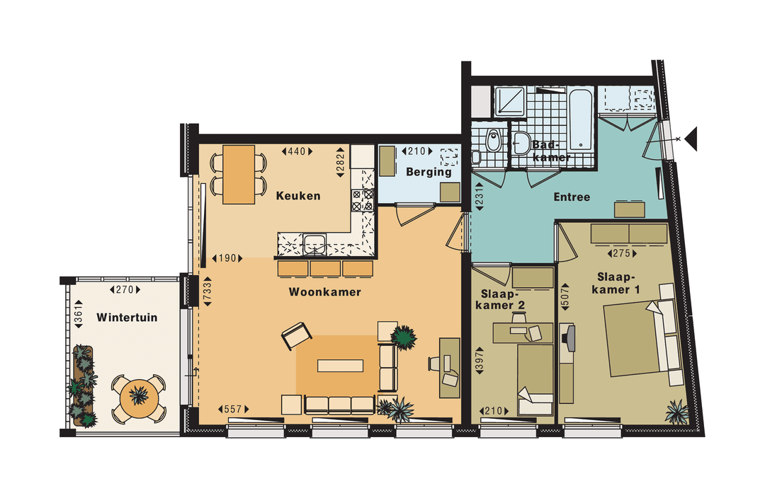 Mosalunet 132D, Maastricht - 2-Bed Apartment (Cortile I)