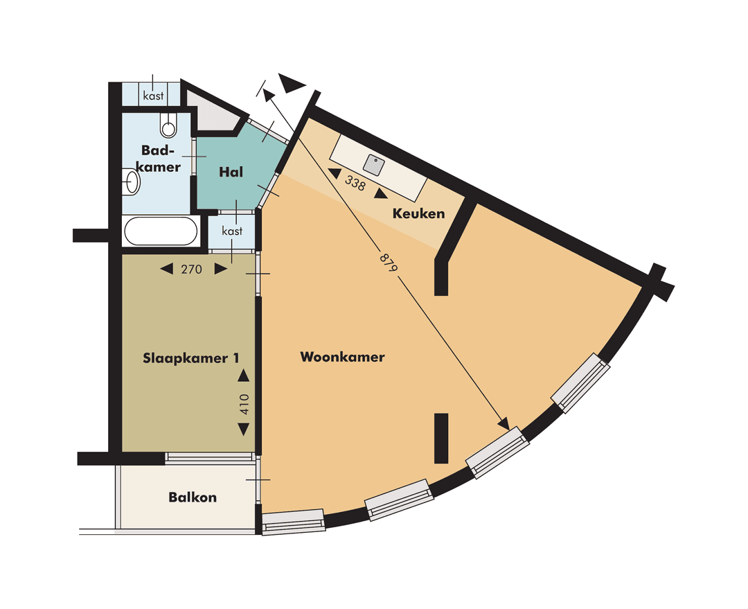 Apartamento Admiraal De Ruyterweg, Róterdam - En Alquiler