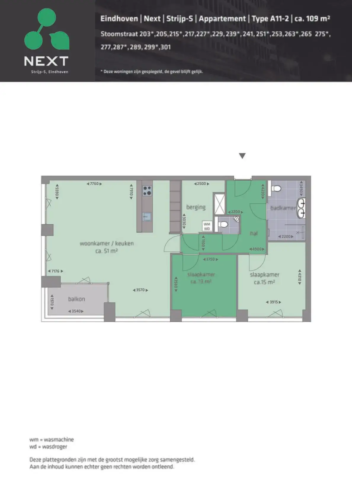 3-Zimmer-Wohnung Stoomstraat, Eindhoven - Zur Miete